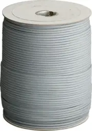 Parachute Cord Gray 550lb 7 strand 1000 feet spool Made In USA