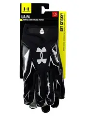 Under Armour Punisher Alter Ego F4 Football Gloves Size Large Marvel Black New