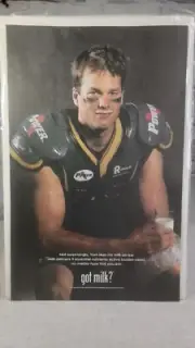 2002 Tom Brady Got Milk Vintage Print Ad/Poster Official Promo Art!