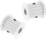 2PCS S5M 15T Gear Belt Pulley 5/6/6.35/8/10/12mm Inner Bore Timing Pulley 11/17/22/27mm Width S5M Type Aluminium Pulley Wheel(10mm,17mm)