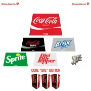 (6) DIXIE NARCO 240 138-6 SODA VENDING MACHINE "CUSTOM" 12 oz CAN VEND LABEL