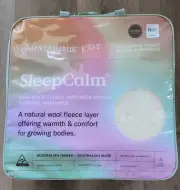 Minijumbuk Kids SleepCalm Wool Fleece Mattress Topper - Double Bed (Brand New)