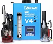VXSCAN Automotive EVAP Smoke Machine Leak Detector V4, Vacuum Leakage Tester with Digital Pressure Gauge & Air Flowmeter, Fuel Pipe Diagnostic Tester for All 12V Cars, Motorcycles, Trucks, Boats, ATVs