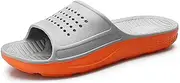 [HSBUY] Men's Anti Slip Slide Durable Slippers Shower Pool Sandals Shoes for Indoor and Outdoor