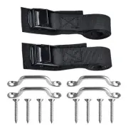 Adjustable Tie Down Straps 2 Pcs 2 5cm x 200cm for Efficient Storage Solutions