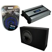 Regular Standard Cab Alpine SWT-10S2 Ported 10" Sub Box New & HA-A800.1 Amp