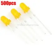 500Pcs Diffused Super Bright Led 3Mm Orange Light Orange Color Ic New ia