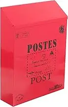 COHEALI Vintage Mailbox with Lock Wall Mounted Post Box for Home Office Garden Durable Letter Box with Decorative Design Secure Storage for Daily Correspondence