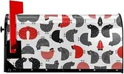 Creative Cartoon Chicken Magnetic Mailbox Covers,Post Box Cover Standard Size 21x18 Inches For Outdoor Garden Home Decor