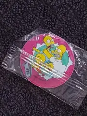The Simpsons Tazo 173 Sealed new in packet unopened 1996 Magic Motion chip bag