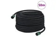 Garden Soaker Hose Black 0.6" 50 m Rubber vidaXL