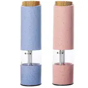 2pcs Electric Salt And Pepper Grinder Set Battery Operated Salt And Pepper Mill And Pepper Grinder
