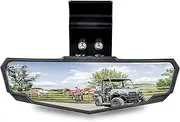 SAUTVS UTV Center Rear View Mirror, Premium Convex RearView Mirror for Polaris Ranger 570 900 1000 Crew/Can Am Defender 2015-2021 Accessories