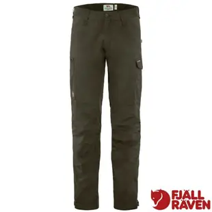 【Fjallraven 北極狐】男 Kaipak Trousers 抗風抗水保暖長褲.工作褲_86550-633 深橄欖