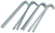8 Pack Tent Stakes Heavy Duty Metal Galvanized Rebar Camping Sand Canopy Beac...