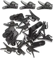 CANIGHT 200pcs Rotatable Earphone Wire Clips Durable Plastic Spring Mic Holder for Shirt Microphone and Headset Accessories Lightweight and Secure Cable Clamp for Earbud Wires