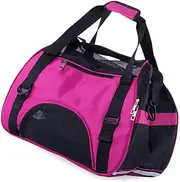 BESPORTBLE Pet Carrier Mesh Soft-Sided Outdoor Travel Handbag Dog Carrier Bag Safe Zippers Ventilated Mesh Comfortable Easy Padded Straps Extendable Buckle Suitable for Sightseeing Trips