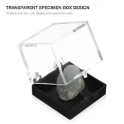 12pcs Multifunctional Jewelry Box Clear Cube Display Box Specimen Storage Boxes