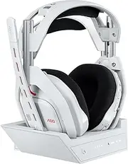 Logitech G Astro A50 Lightspeed Wireless Gaming Headset + Base Station (Gen 5), PRO-G Graphene, 3-System Switching, USB-C to Xbox, PS5, PC/Mac or Nintendo Switch, Bluetooth - White