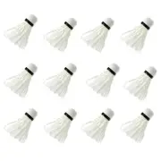12Pcs Shuttlecocks with Durability Stability & Badminton