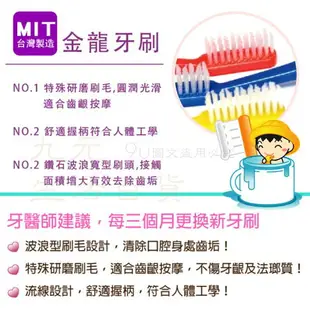 【九元生活百貨】12入金龍牙刷/波浪硬毛 硬毛牙刷 台灣製