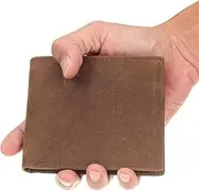 [DLUXCA] 1pcs All-Match Coin Purse Old Casual Portable Handmade Short Wallet Horizontal Multi-Card Slot