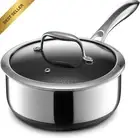 3L Hybrid Nonstick Saucepan with Glass Lid, Stay-Cool Handle, Induction Ready