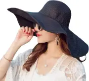 Women's Ridge Wide Floppy Brim Summer Hat Large Brimmed Garden Beach Sun Hat...