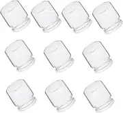VICASKY 10pcs Mini Glass Propagation Vases for Succulents Test Tube Flower Holders Micro Landscape Decoration Transparent Glass Bottles Plant Propagation for Home and Office Decor
