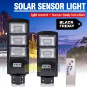 120 LED Solar Street Flood Light Remote Outdoor Garden Security Lamp Waterproof
