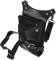 OHPHCALL Barber Waist Bag Hairdressing Waist Pack Hair Salon Scissor Bag Easy to Use Pu Material