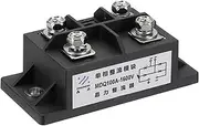 uxcell MDQ100A Rectifier Diode, 1 Pcs Exterior Bridge Rectifier 100A 1600V Electronic Silicon Diodes for Converting AC Power to DC Power, Black