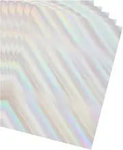 sourcing map 20PCS Holographic Cardstock, 11.7" x 8" Iridescent Paper Sheets, Shiny Reflective Board Sheets for Gift-Wrap, DIY Card Craft, Beam Silvery