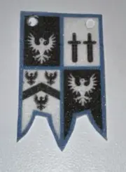 LEGO CASTLE LION KINGHTS,BLACK FALCON Custom Flag!
