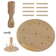 Thread Holder with Scissors Holder Thread Spool Rack Embroidery Thread Rack