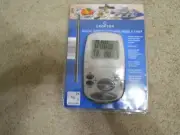 Crofton Digital Meat Thermometer w/ Probe Alert,Timer & Clock Features-SEALED