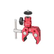 CAMVATE Aluminum Crab Clamp With 360° Mini Ball Head For Monitor/Light/Camera