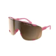 POC Devour Sunglasses Actinium Pink Translucent Brown/ Silver Mirror