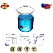 Durable 5000ml Borosilicate Glass Beaker with Stable Base for Lab and Home Use