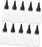 AUTSUPPL 20pcs Plastic Squeeze Bottles for Lotion Transparent Subpackaging Bottles 50ml