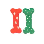 ZippyPaws Holiday Patterned Bones Large (2 Pack) | For Dogs