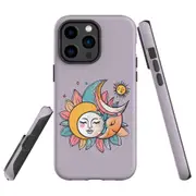 For iPhone 14 Pro Tough Protective Cover, Sleeping Moon