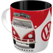 Cup Ceramics Volkswagen Van Red White 8,5 x 9
