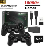 M8 Retro Video Games Console 2.4G Wireless Controller Gamepad 10000+ Games PS1