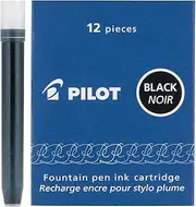 PILOT Namiki IC100 Fountain Pen Ink Cartridges, Black, 12-Pack (69100)