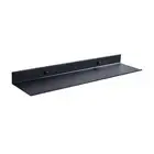 Floating Wall Shelf Black for Kitchen Bathroom Storage Rack Mirror Metal5246