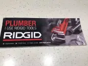 RIDGID PLUMBING TOOLS STICKER , HAND , POWER , WRENCH , SPANNERS SAWS PLIERS