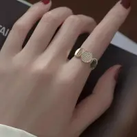 在飛比找蝦皮購物優惠-K-gold 開放式鋯石戒指韓式女士戒指