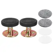 Headboard Stoppers, 2Pcs - Adjustable Bed Frame Anti-Shake (33-40mm, Silver)