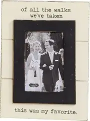 Mud Pie of All The Walks Wedding Picture Frame, 5 X 7 5 X 7, Of the